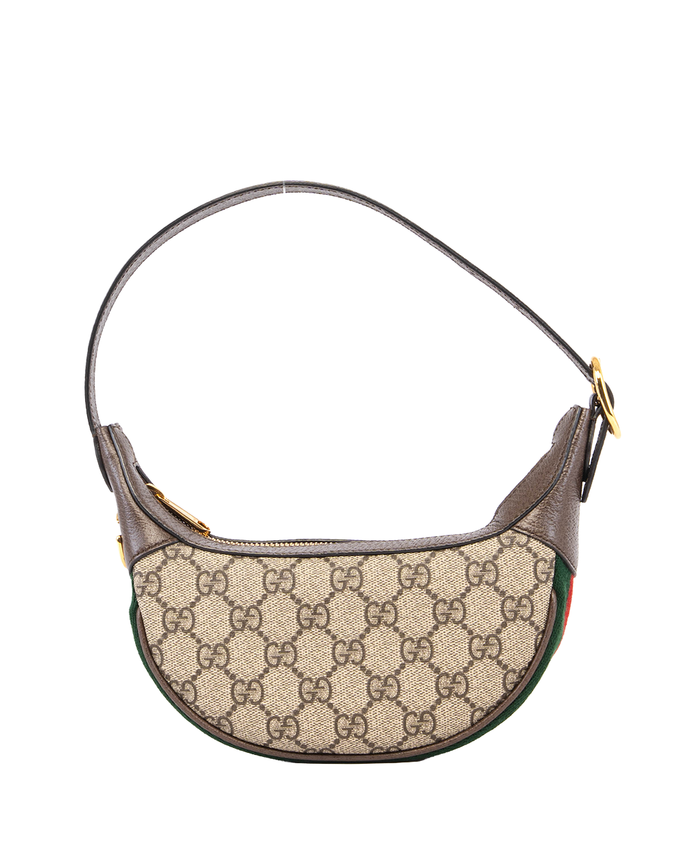 GUCCI OPHIDIA GG MINI BAG BROWN RED GREEN GG MONOGRAM CANVAS GHW 658551 493075 2993