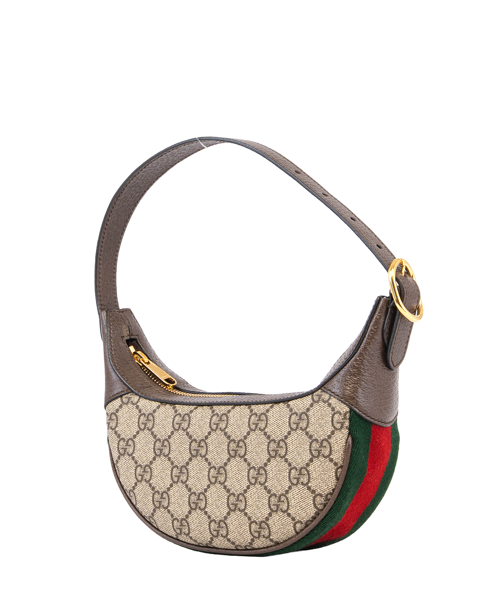 GUCCI OPHIDIA GG MINI BAG BROWN RED GREEN GG MONOGRAM CANVAS GHW 658551 493075 2994