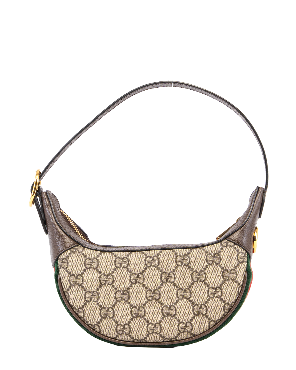 GUCCI OPHIDIA GG MINI BAG BROWN RED GREEN GG MONOGRAM CANVAS GHW 658551 493075 2996