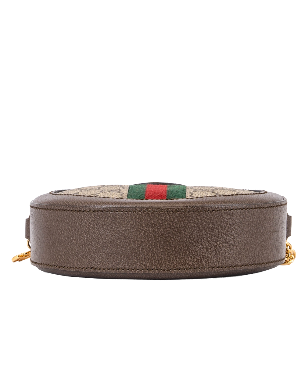 GUCCI OPHIDIA ROUND BROWN GG MONOGRAM CANVAS GHW 550618 520981 0545