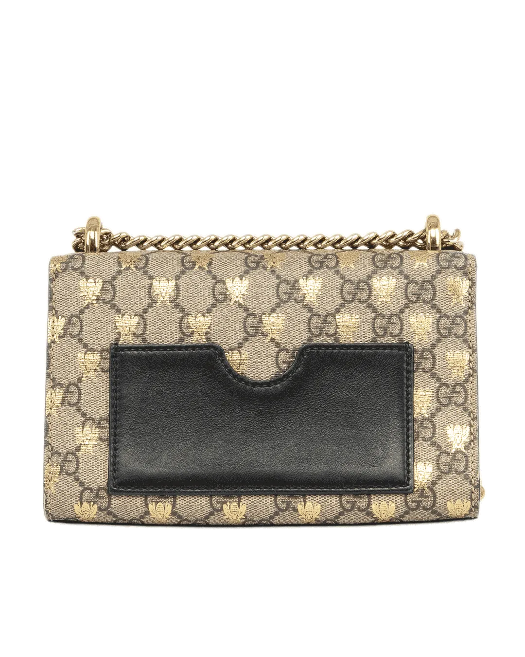 GUCCI PADLOCK BEE BROWN GG MONOGRAM CANVAS GHW 409487 562600 0199