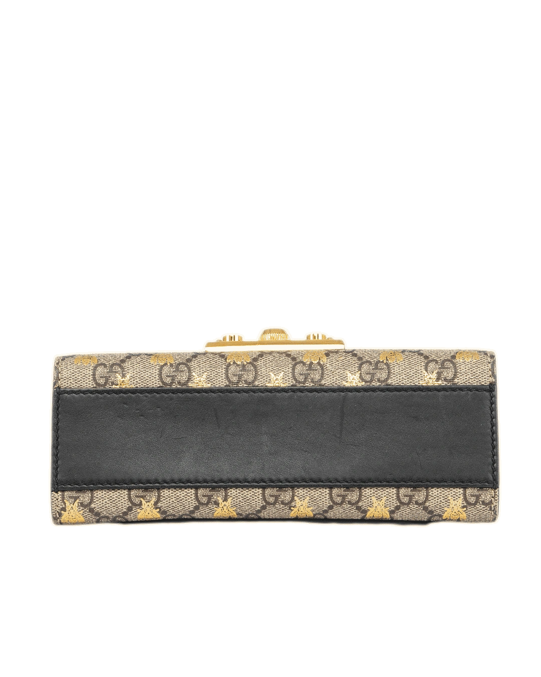 GUCCI PADLOCK BEE BROWN GG MONOGRAM CANVAS GHW 409487 562600 0203