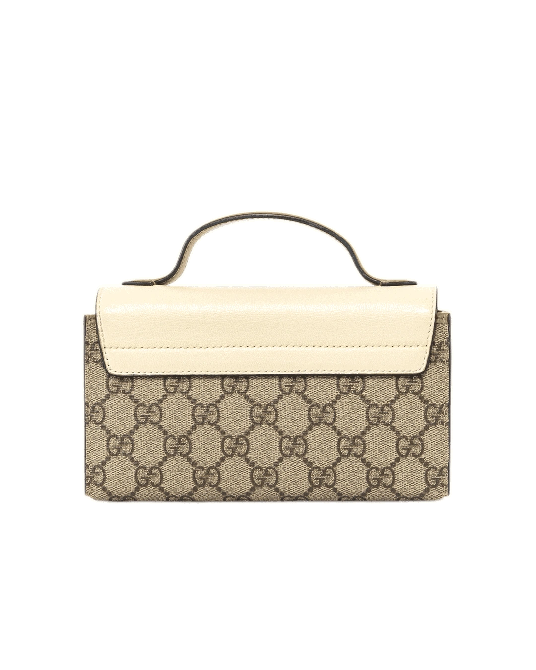 GUCCI PADLOCK MINI WHITE YELLOW GG MONOGRAM CANVAS GHW 652683 562600 2357