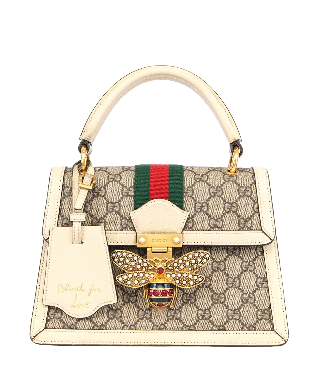 GUCCI QUEEN MARGARET WHITE GG MONOGRAM CANVAS GHW 476541493075 3225
