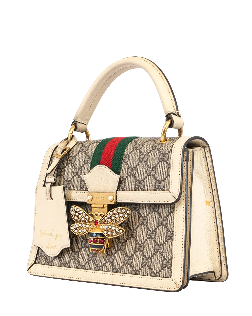 GUCCI QUEEN MARGARET WHITE GG MONOGRAM CANVAS GHW 476541493075 3226