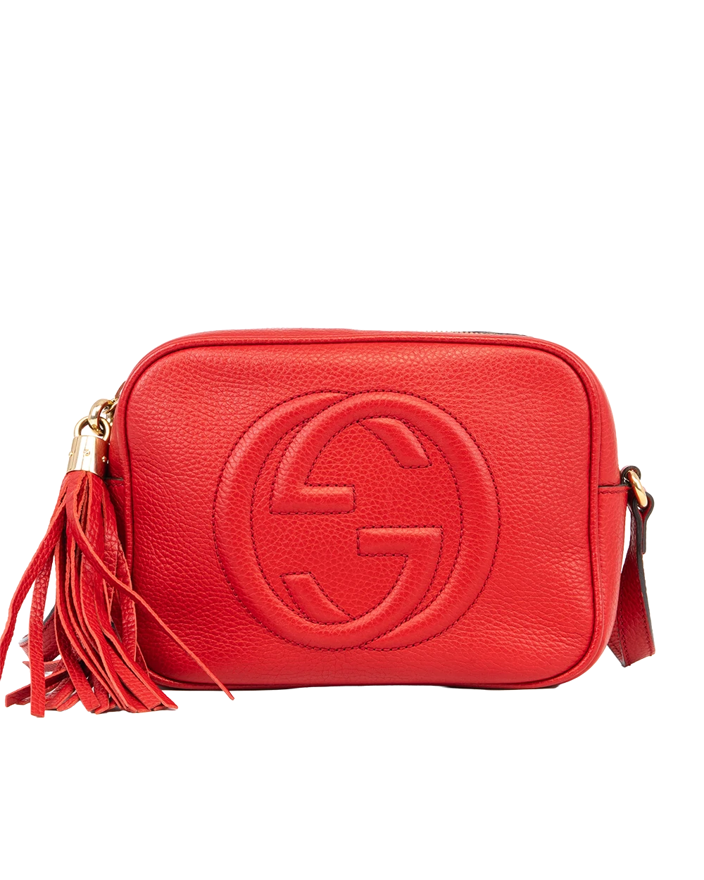 GUCCI SOHO DISCO SMALL RED CALF GHW 308364 498879 0118