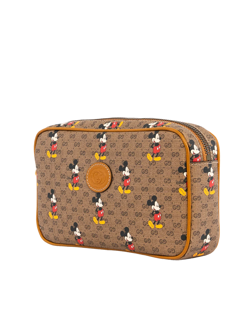 GUCCIxDISNEY BELT BAG CAMERA BROWN GG MONOGRAM CANVAS GHW 602695 527066 0635