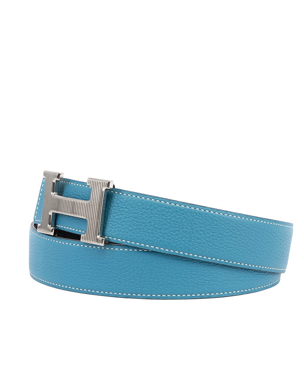 HERMES BELT 3 CM 80 BLUE JEAN TOGO SHW STAMP O 2758