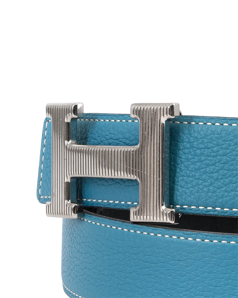 HERMES BELT 3 CM 80 BLUE JEAN TOGO SHW STAMP O 2761
