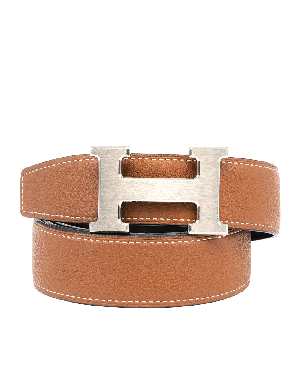 HERMES BELT 32 MM 85 GOLD NOIR A FM 050 0328