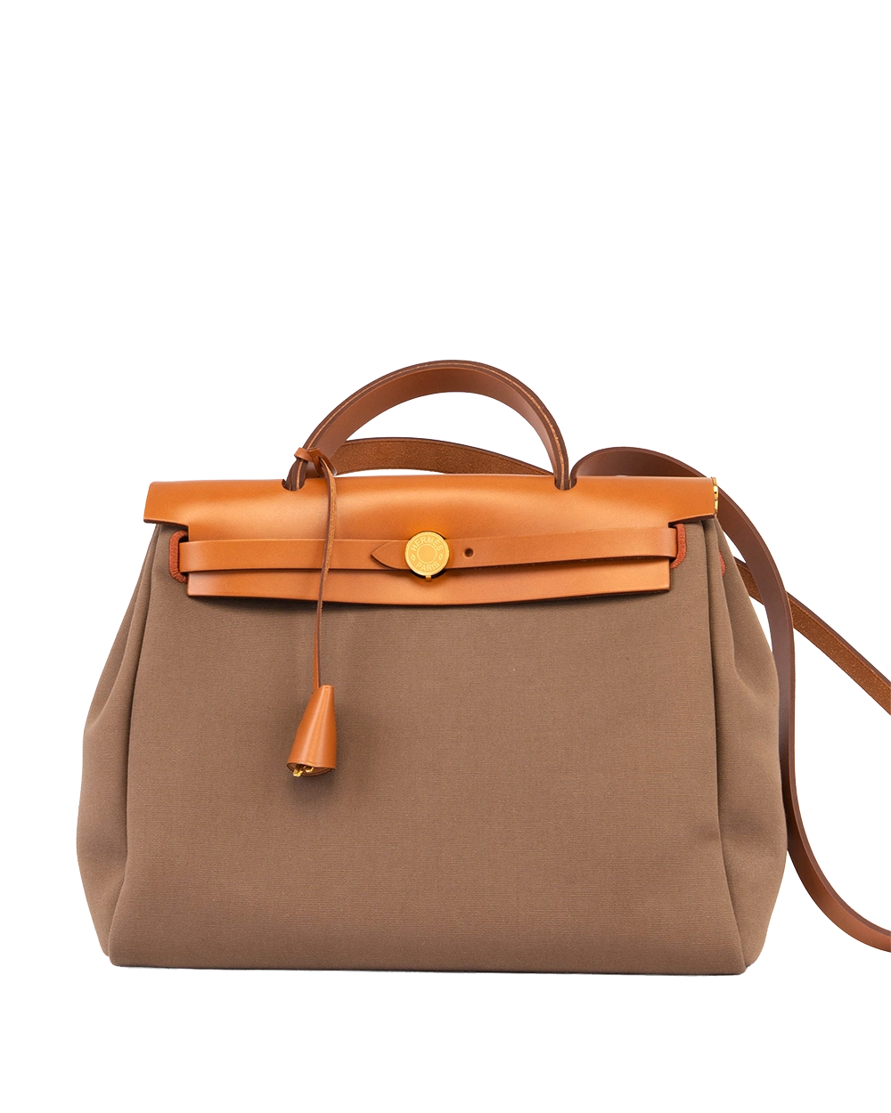 HERMES HERBAG ZIP 31 ECRU BEIGE NATURAL SABLE GHW U MN 002 KD 1185