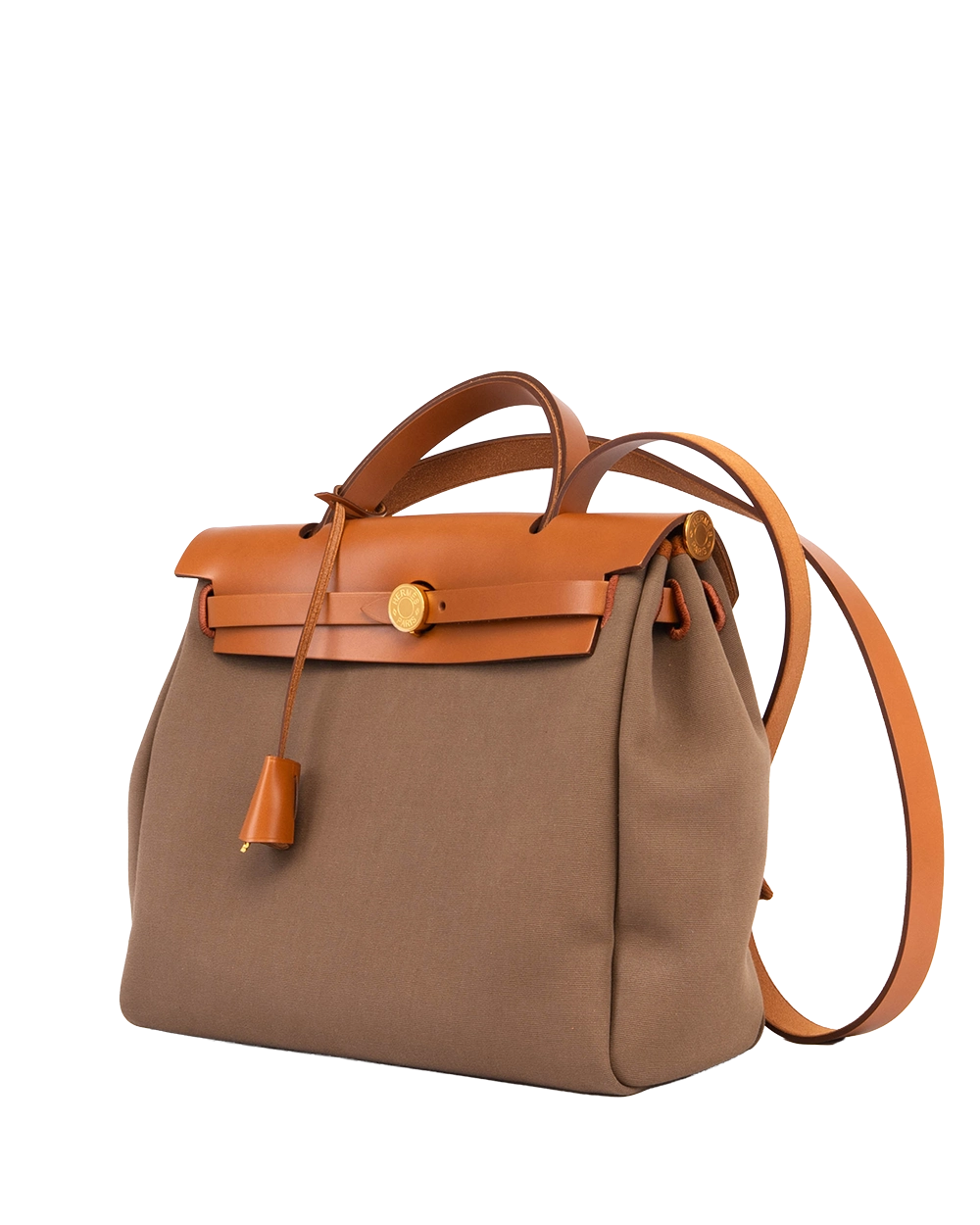 HERMES HERBAG ZIP 31 ECRU BEIGE NATURAL SABLE GHW U MN 002 KD 1186