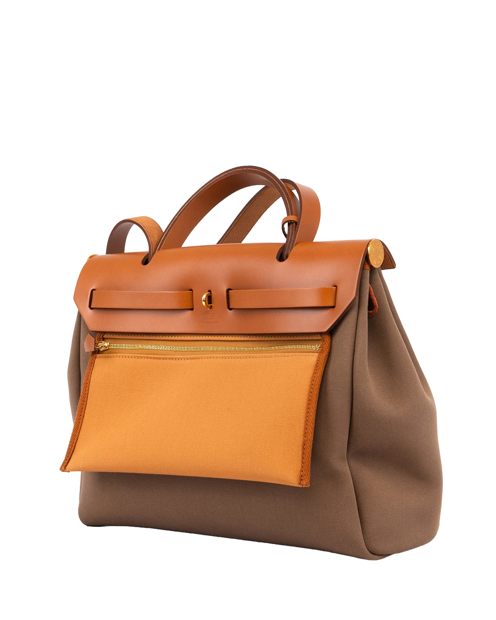 HERMES HERBAG ZIP 31 ECRU BEIGE NATURAL SABLE GHW U MN 002 KD 1187