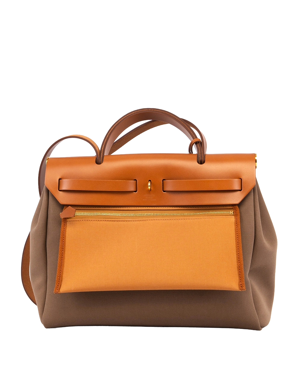 HERMES HERBAG ZIP 31 ECRU BEIGE NATURAL SABLE GHW U MN 002 KD 1188