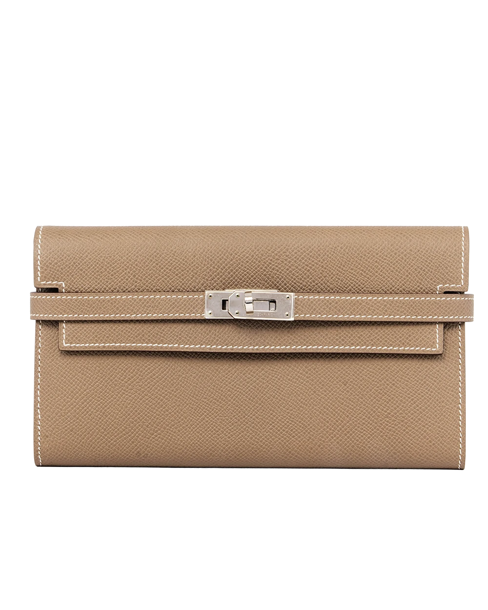 HERMES KELLY CLASSIQUE WALLET ETOUPE EPSOM SHW Y AI 002 TM 1982