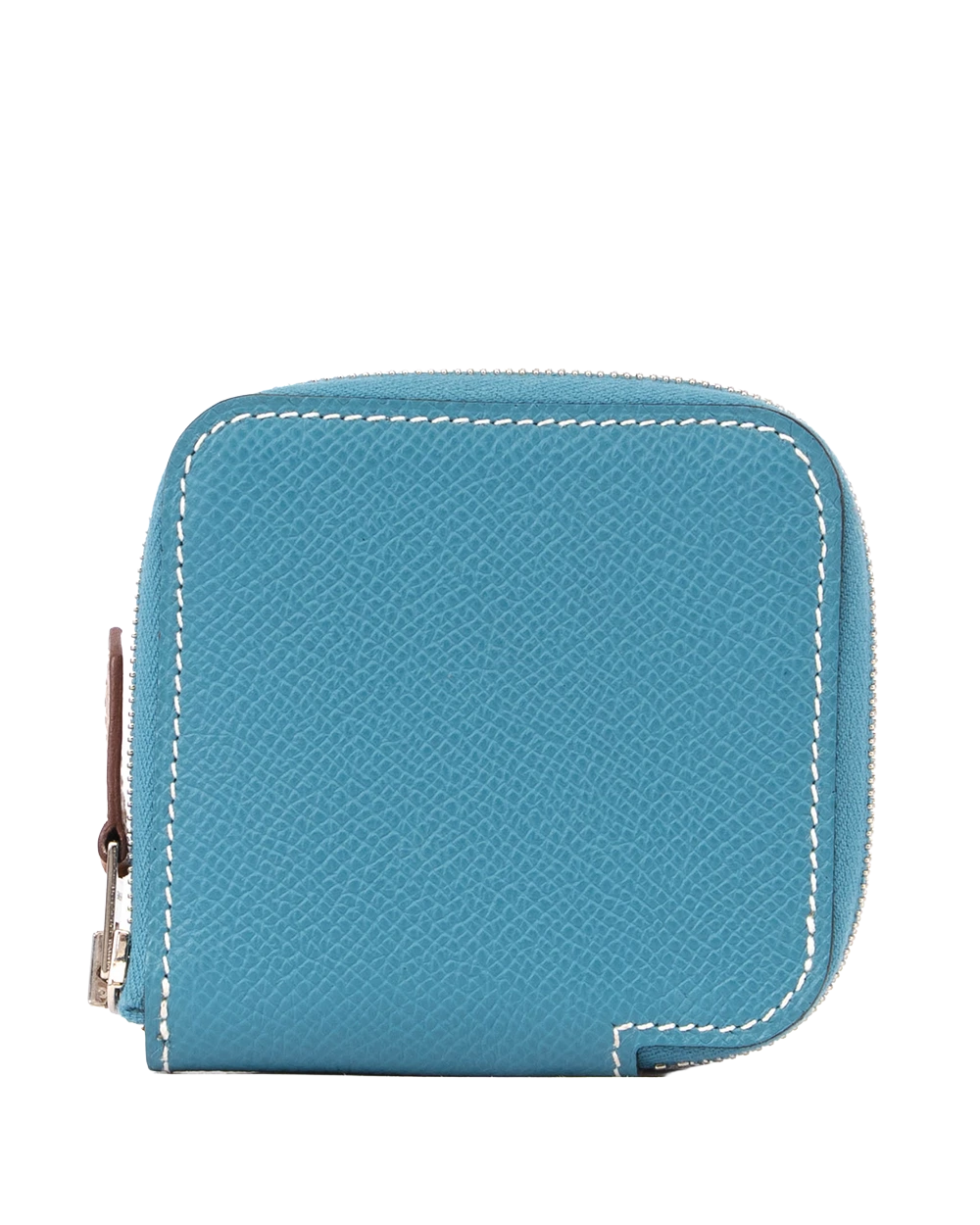 HERMES SLIK IN COMPACT WALLET SHORT BLUE JEAN SHW B TS 010 AU 0721