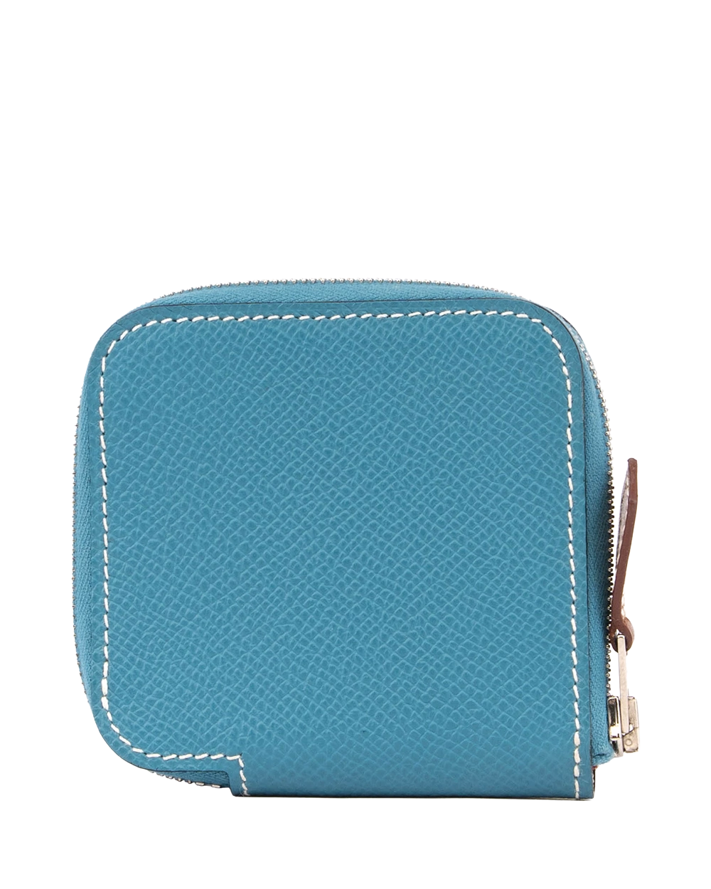 HERMES SLIK IN COMPACT WALLET SHORT BLUE JEAN SHW B TS 010 AU 0724
