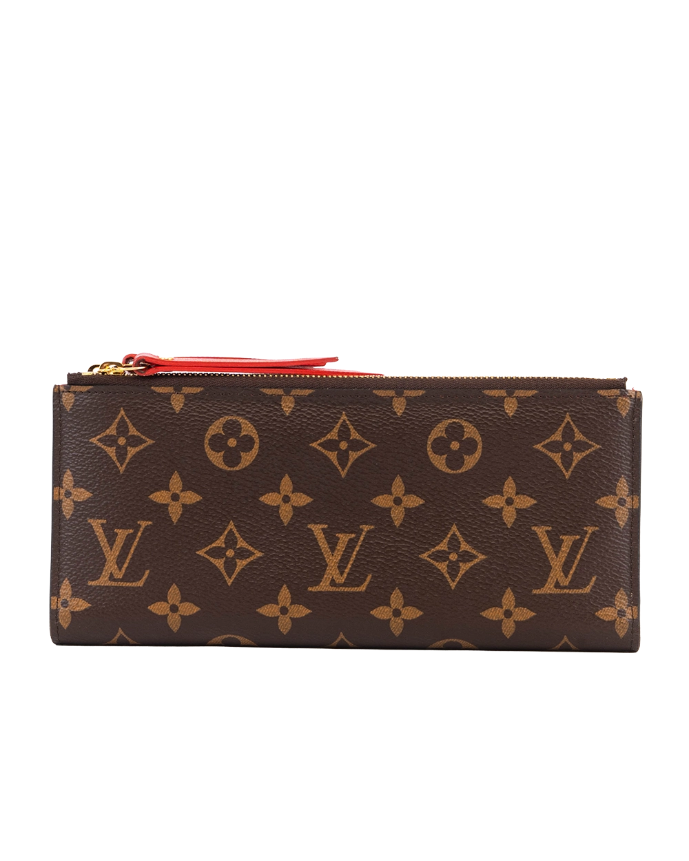 LV ADELE WALLET LONG BROWN MONOGRAM CANVAS GHW SF4108 0571