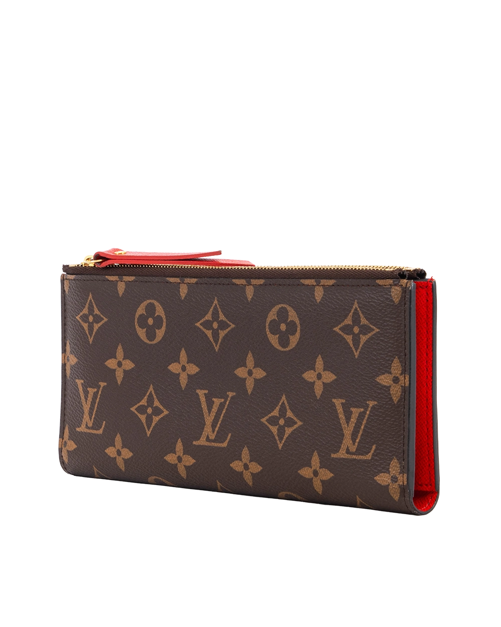 LV ADELE WALLET LONG BROWN MONOGRAM CANVAS GHW SF4108 0572