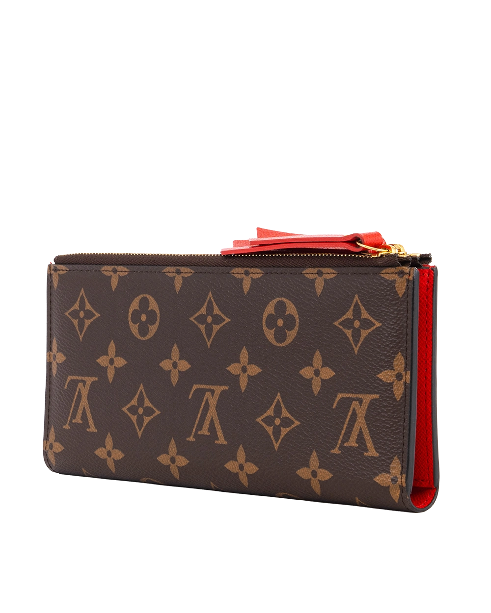 LV ADELE WALLET LONG BROWN MONOGRAM CANVAS GHW SF4108 0573