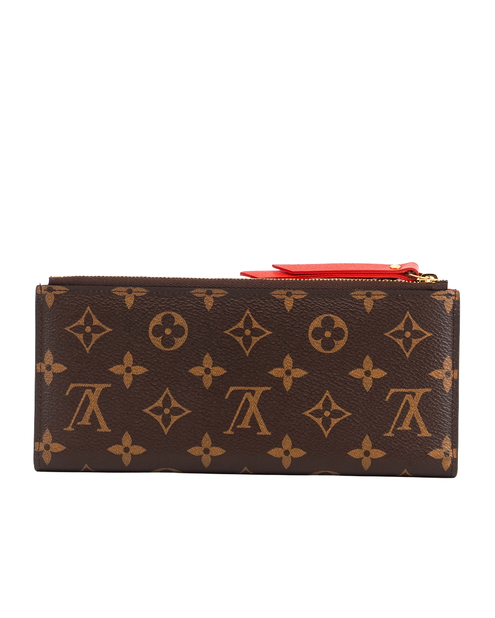 LV ADELE WALLET LONG BROWN MONOGRAM CANVAS GHW SF4108 0574