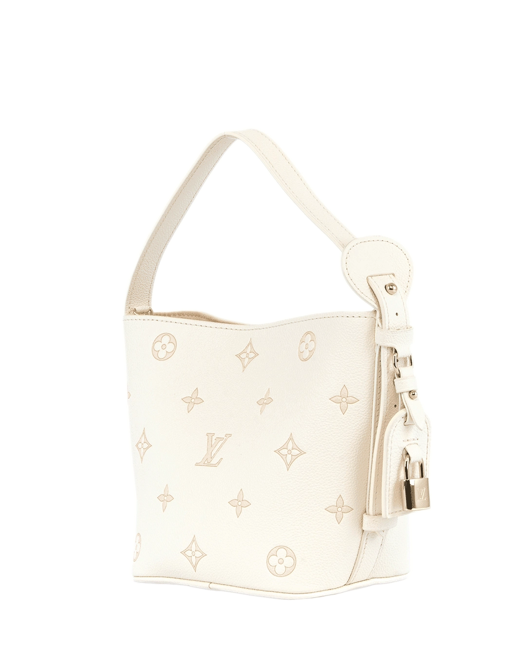 LV ALL IN BB WHITE BICOLOR MONOGRAM EMPREINTE GHW MICROCHIP 2053