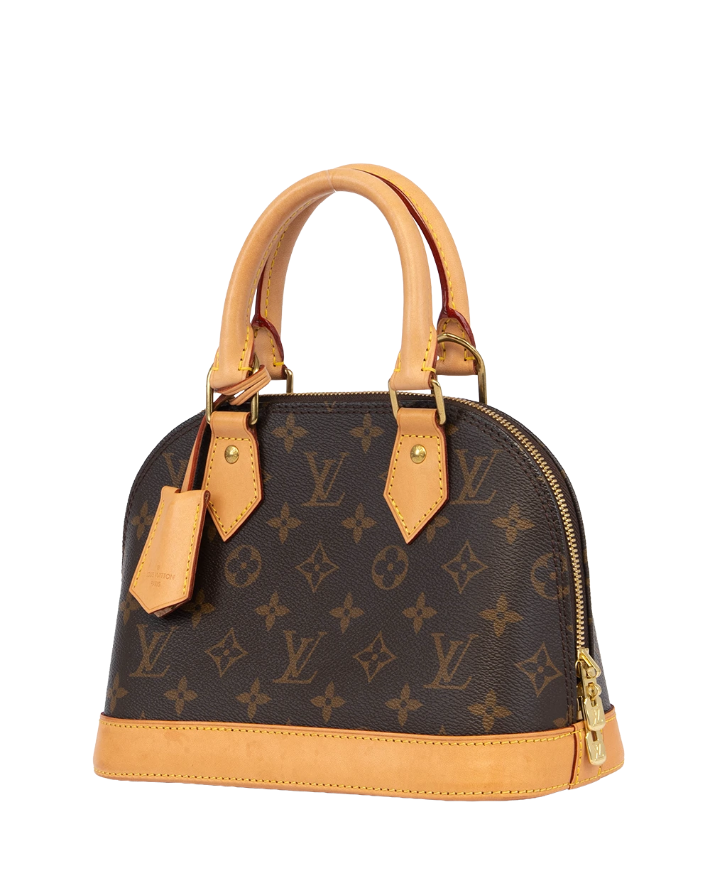 LV ALMA BB BROWN MONOGRAM CANVAS GHW MICROCHIP 0118