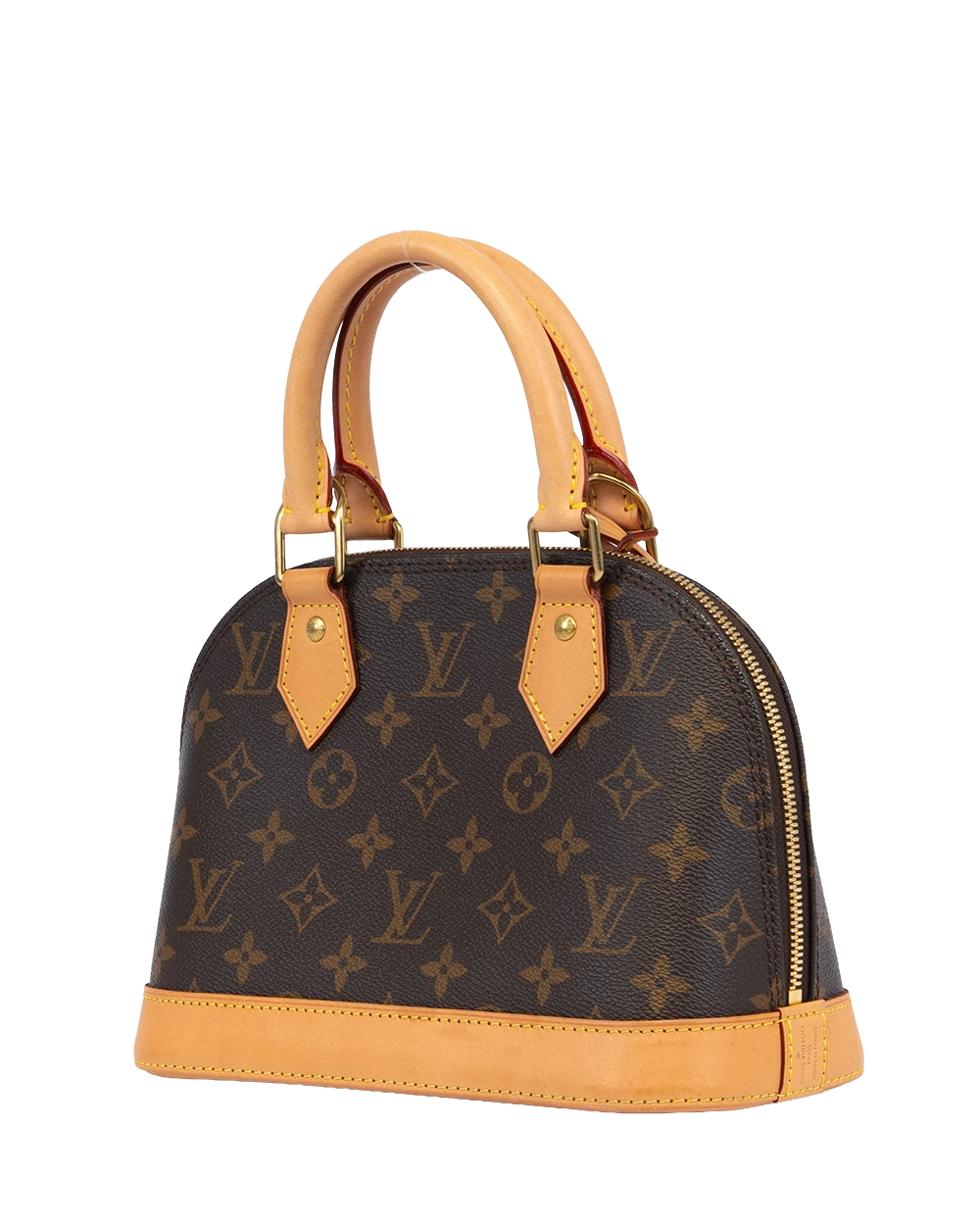 LV ALMA BB BROWN MONOGRAM CANVAS GHW MICROCHIP 0119