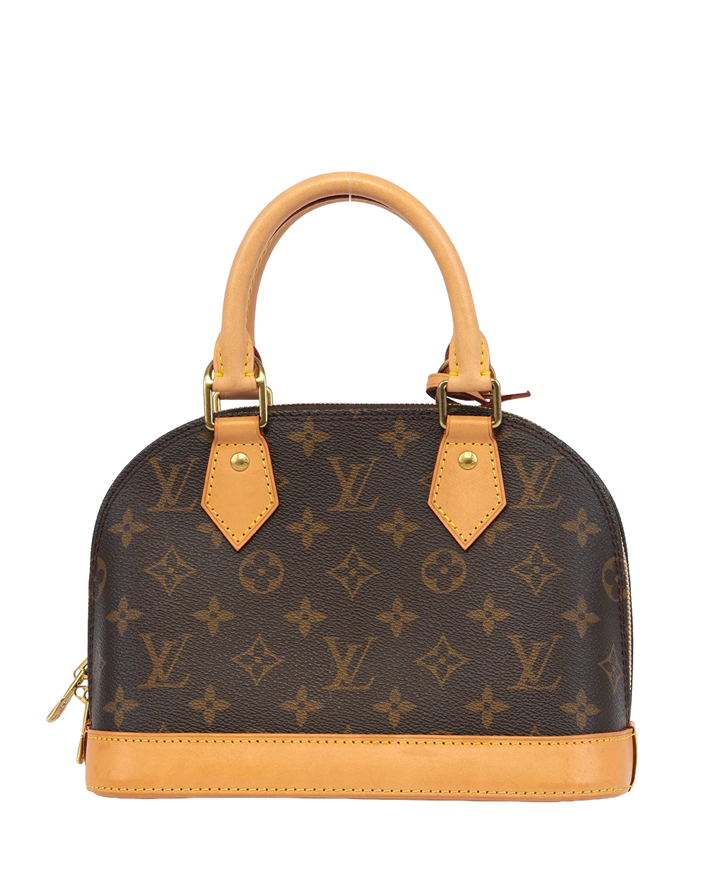 LV ALMA BB BROWN MONOGRAM CANVAS GHW MICROCHIP 0120
