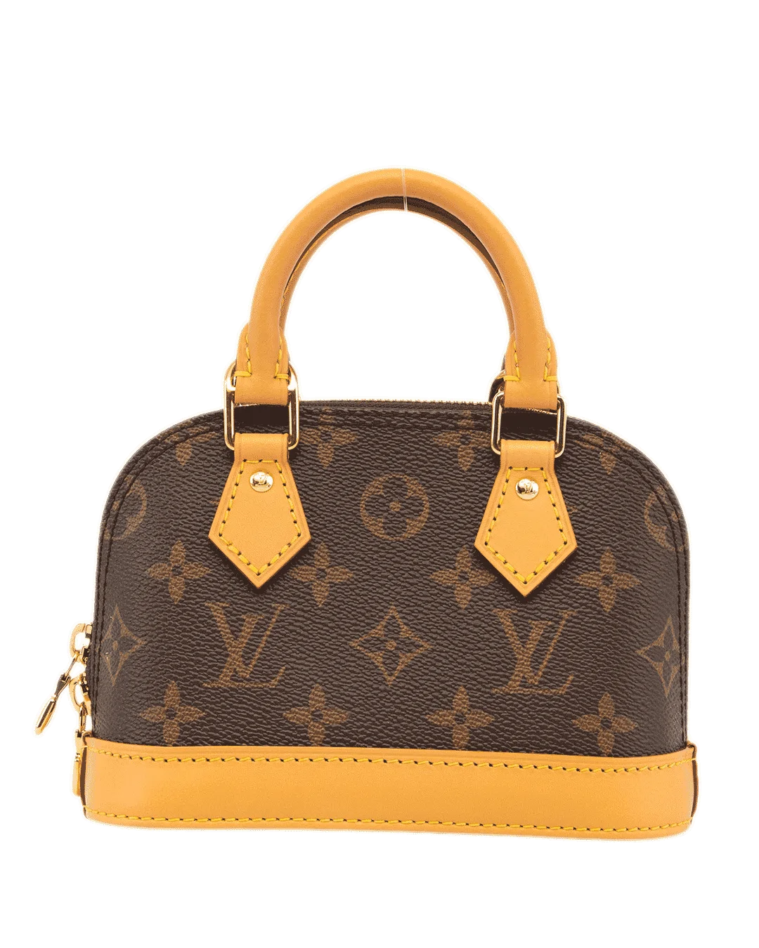 LV ALMA NANO BROWN MONOGRAM CANVAS GHW MICROCHIP 4856