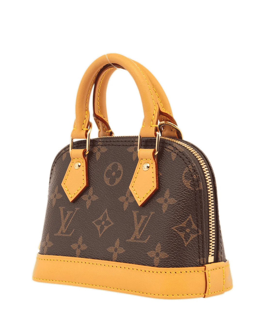 LV ALMA NANO BROWN MONOGRAM CANVAS GHW MICROCHIP 4857