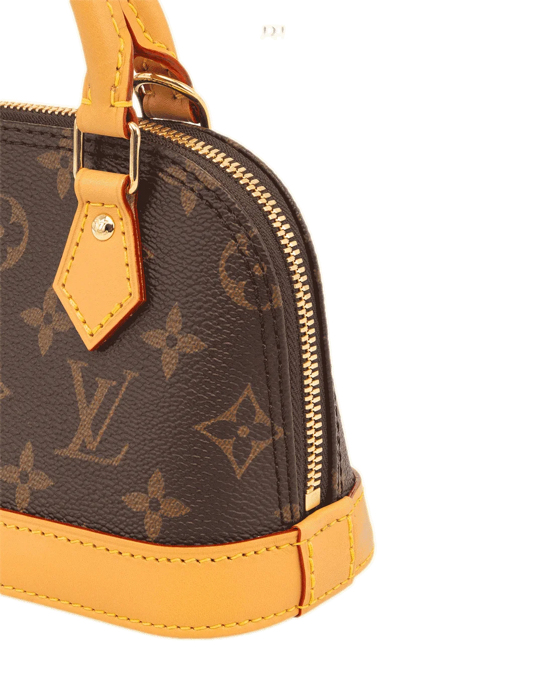 LV ALMA NANO BROWN MONOGRAM CANVAS GHW MICROCHIP 4862