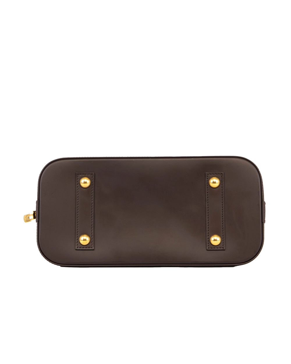 LV ALMA PM BROWN DAMIER CANVAS GHW MICROCHIP 0840
