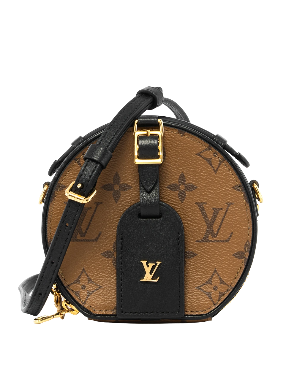 LV BOITE CHAPEAU MINI BROWN BLACK MONOGRAM CANVAS GHW 2334