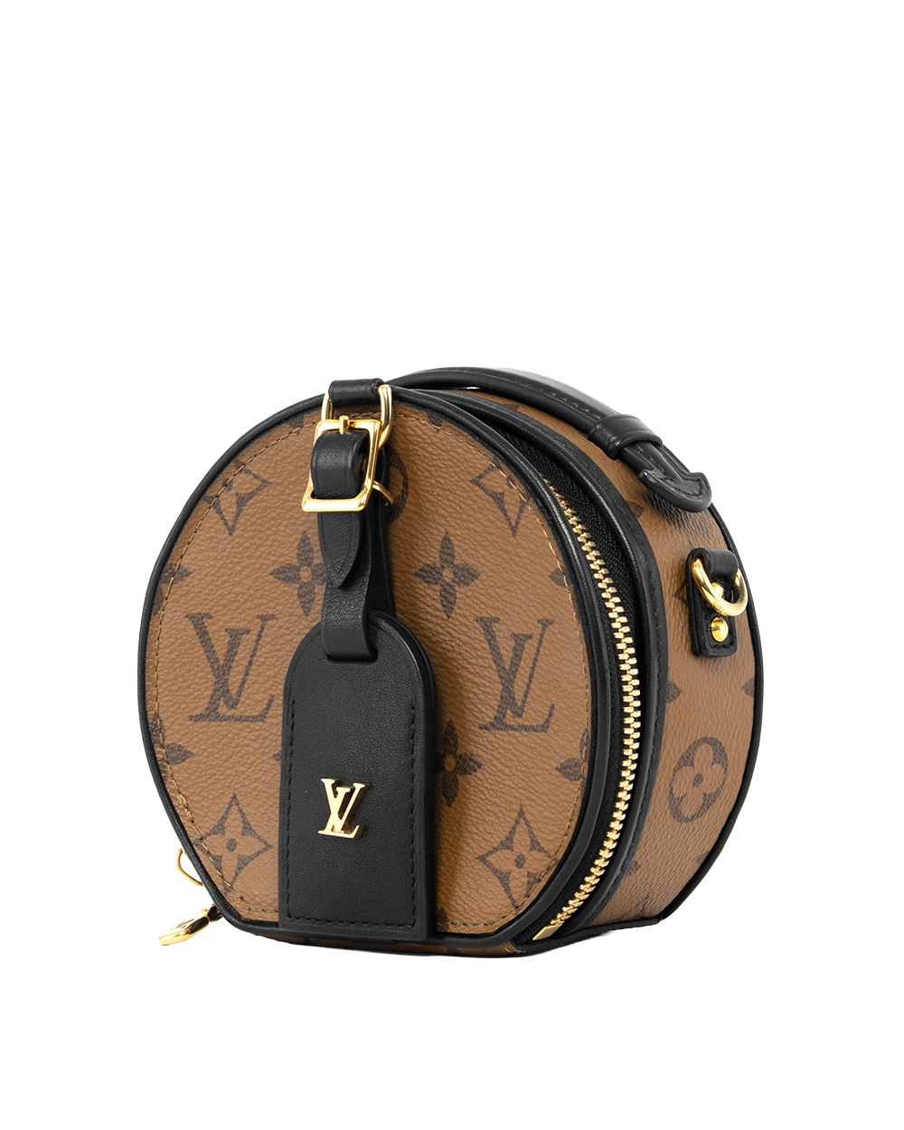 LV BOITE CHAPEAU MINI BROWN BLACK MONOGRAM CANVAS GHW 2340