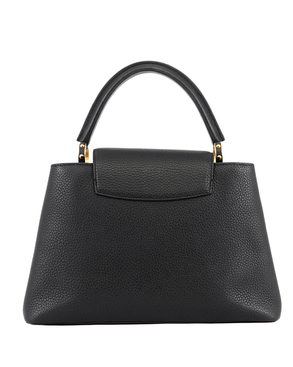 LV CAPUCINES PM BLACK CALF GHW MICROCHIP 1762