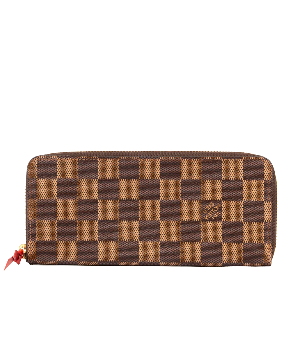 LV CLEMENCE LONG BROWN DAMIER CANVAS GHW CA4115 0563