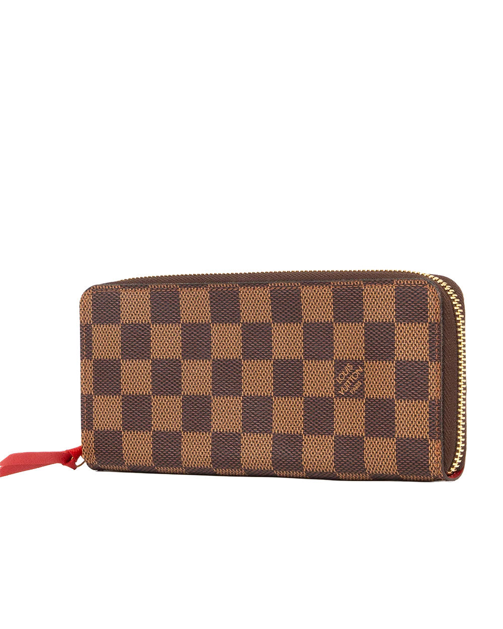 LV CLEMENCE LONG BROWN DAMIER CANVAS GHW CA4115 0564