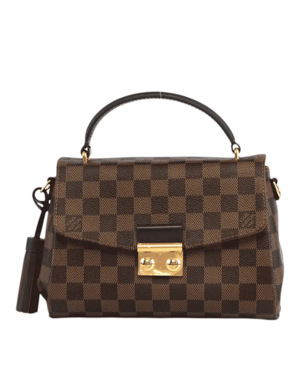LV CROISETTE BROWN DAMIER CANVAS GHW MICROCHIP 1017