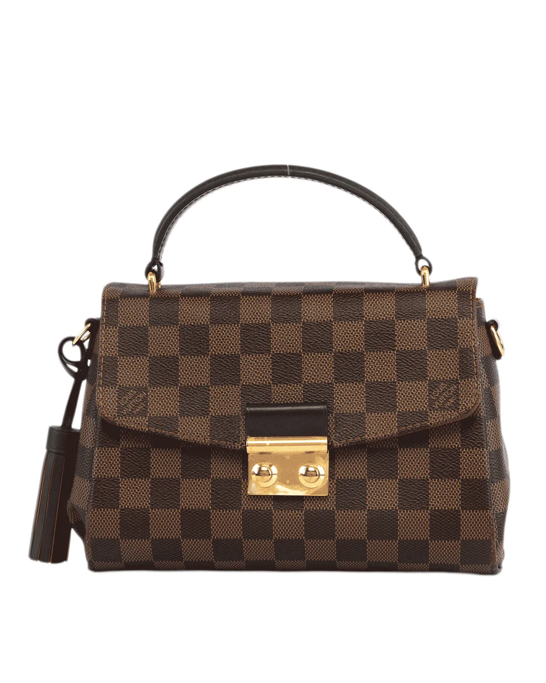 LV CROISETTE BROWN DAMIER CANVAS GHW MICROCHIP 1017