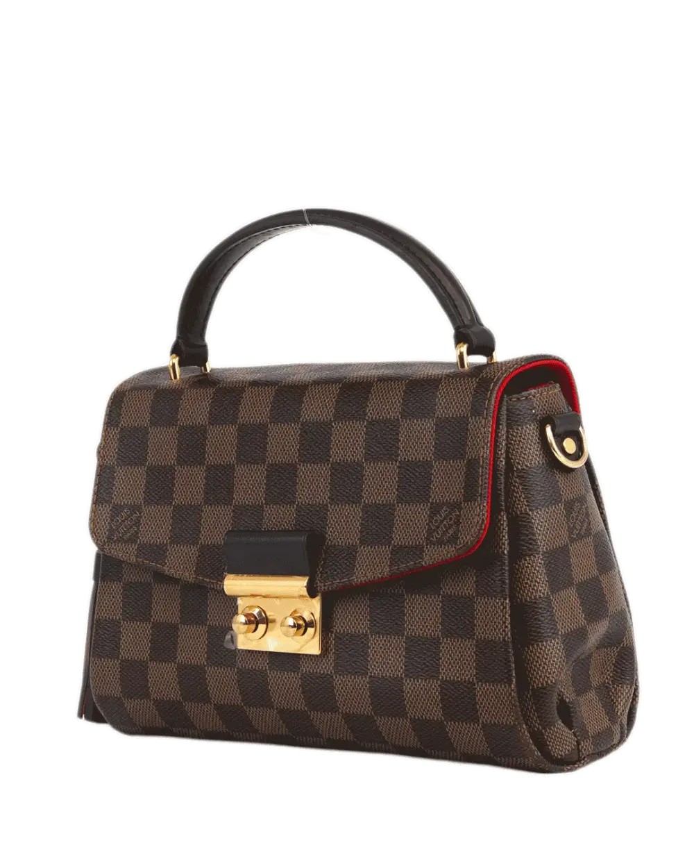 LV CROISETTE BROWN DAMIER CANVAS GHW MICROCHIP 1019