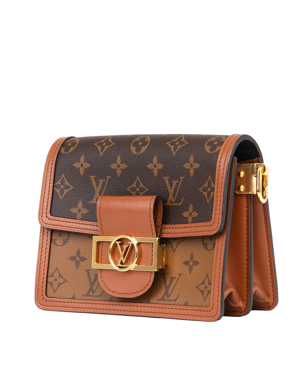 LV DAUPHINE MINI REVERSE MONOGRAM CANVAS GHW MICROCHIP 0911