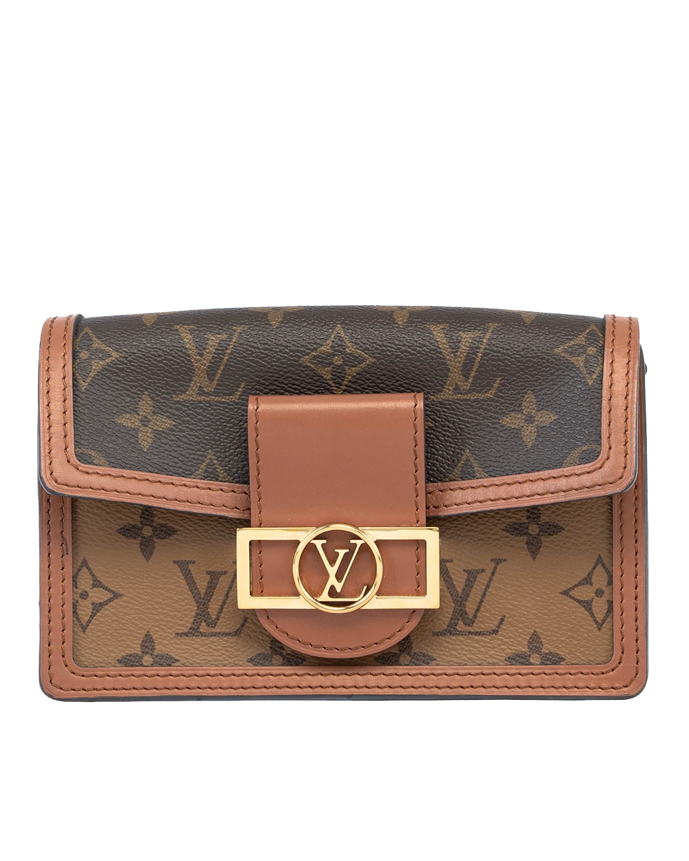 LV DAUPHINE MINI REVERSE MONOGRAM CANVAS GHW MICROCHIP 2440