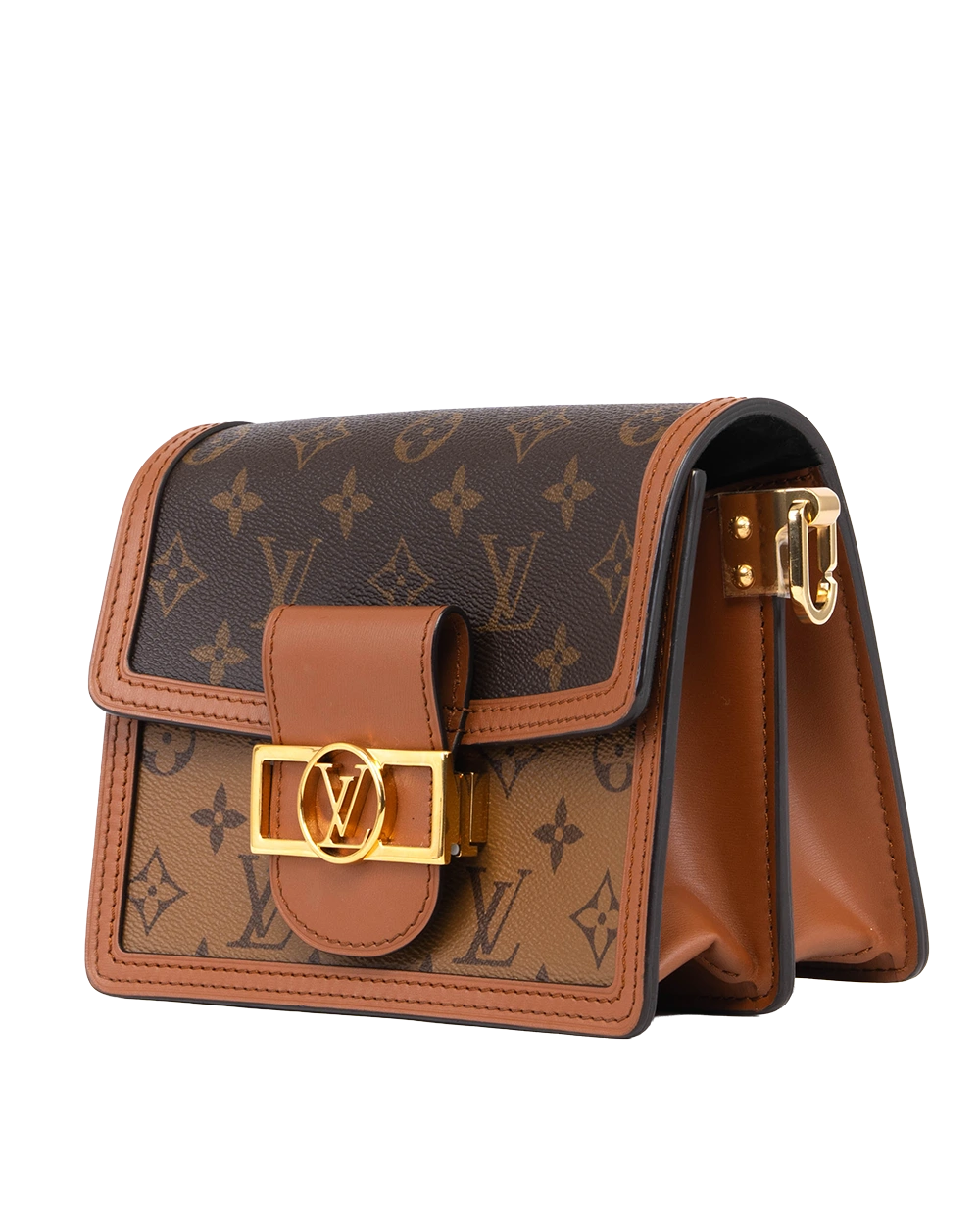 LV DAUPHINE MINI REVERSE MONOGRAM CANVAS GHW 3042