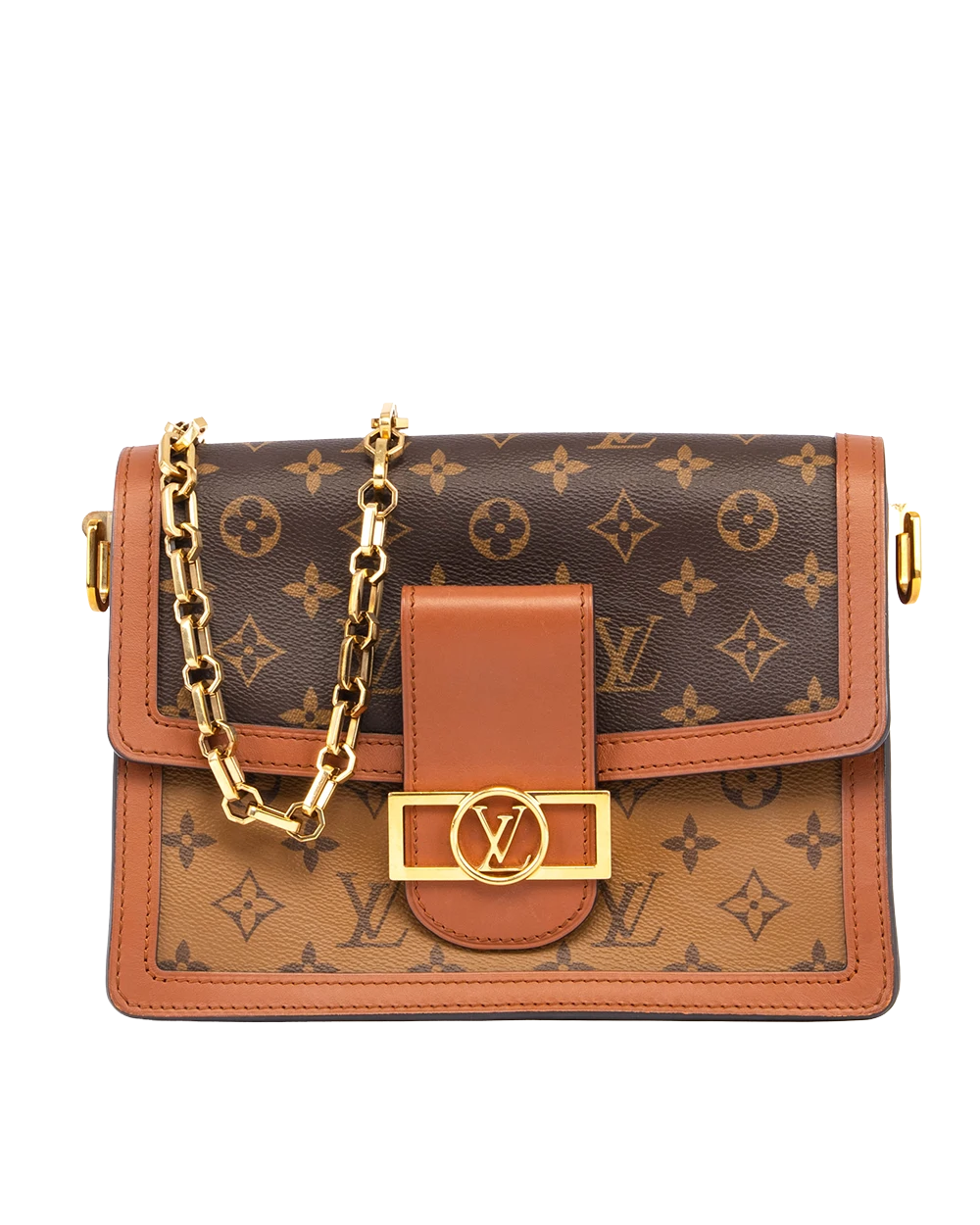 LV DAUPHINE MM BROWN MONOGRAM REVERSE GHW FL4270 1571