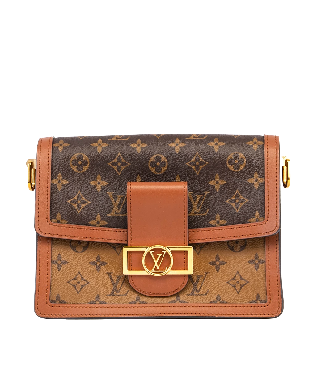 LV DAUPHINE MM BROWN MONOGRAM REVERSE GHW FL4270 1572
