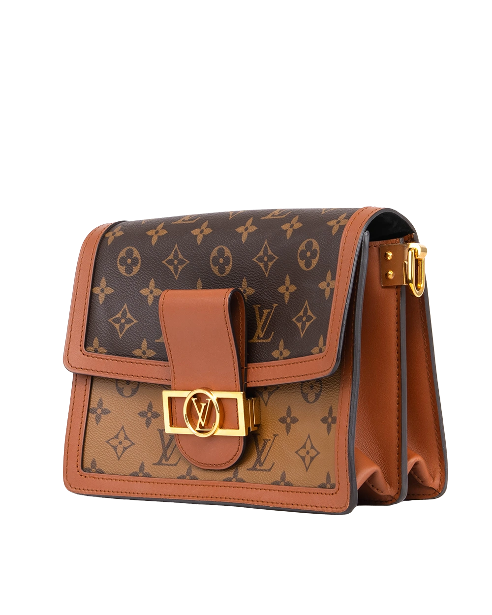 LV DAUPHINE MM BROWN MONOGRAM REVERSE GHW FL4270 1573