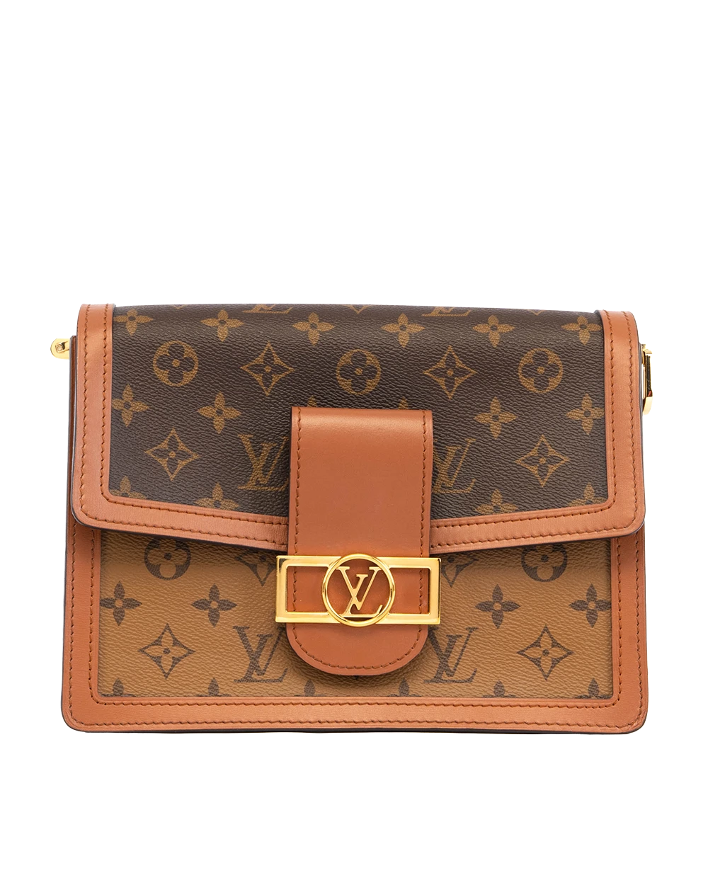LV DAUPHINE MM REVERSE MONOGRAM GHW MICROCHIP 2411