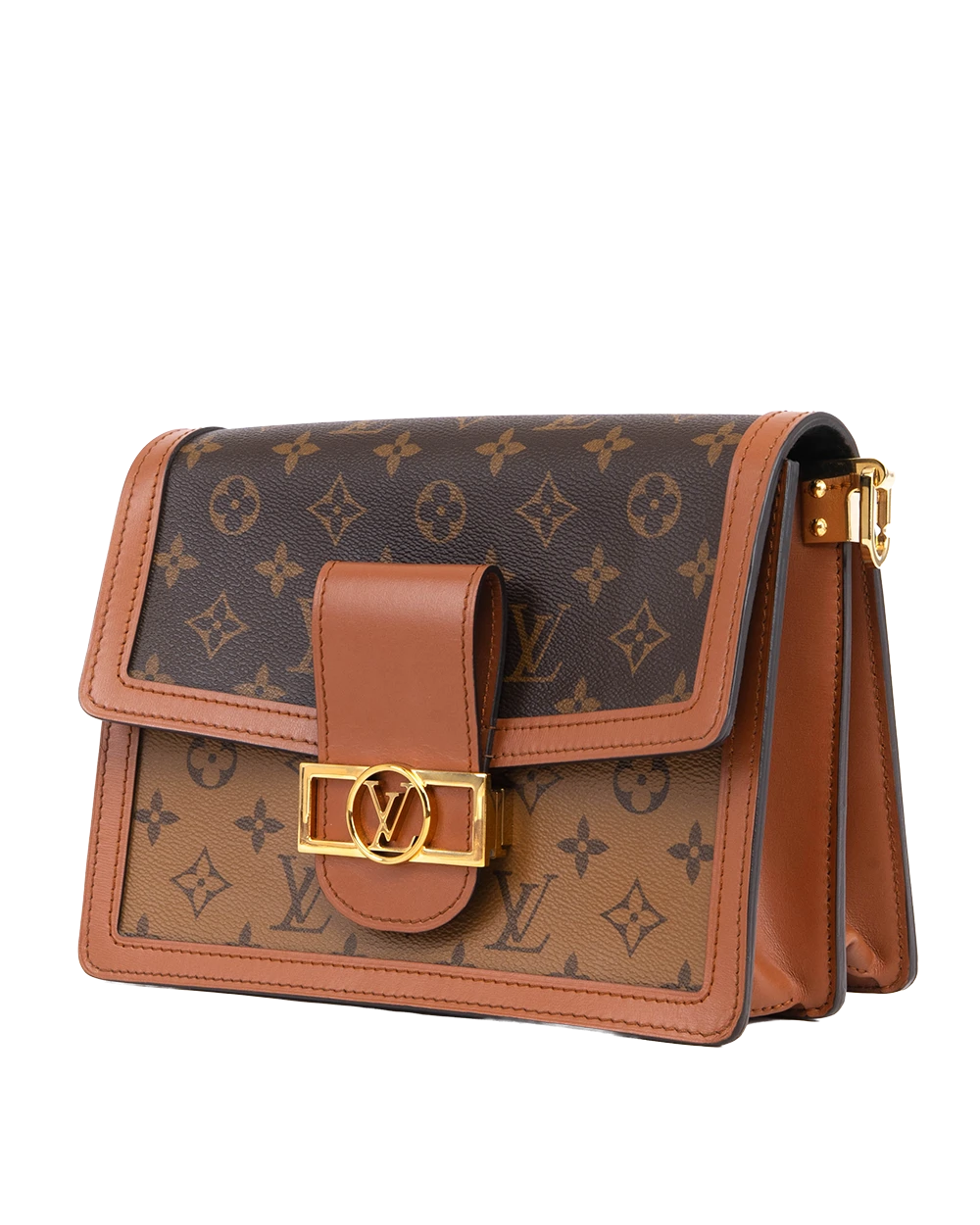 LV DAUPHINE MM REVERSE MONOGRAM GHW MICROCHIP 2413
