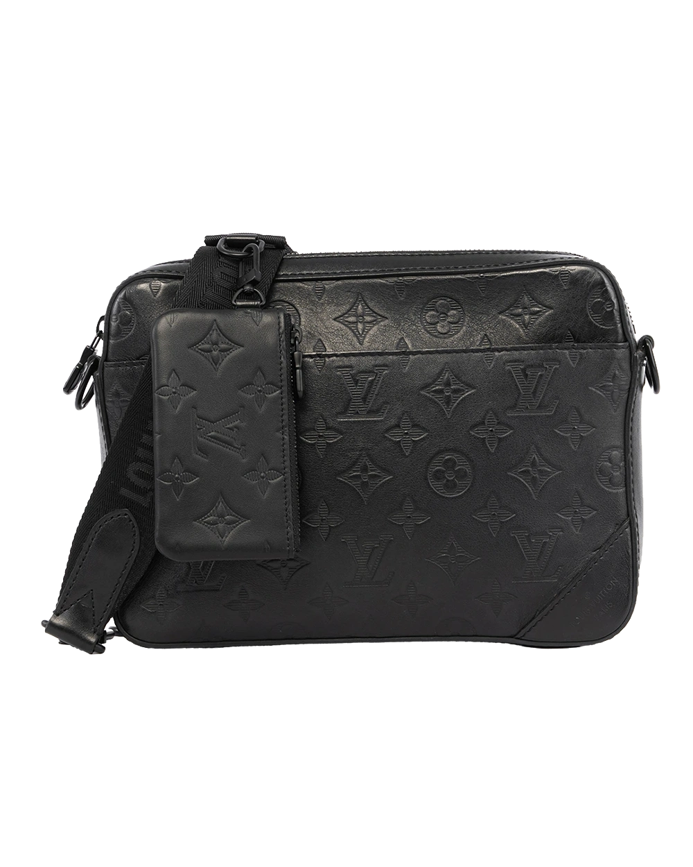 LV DUO MESSENGER BLACK MONOGRAM EMPREINTE SOBLACK MICROCHIP 1658